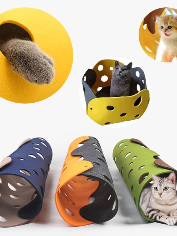 Felt Cat Tunnel Toy
