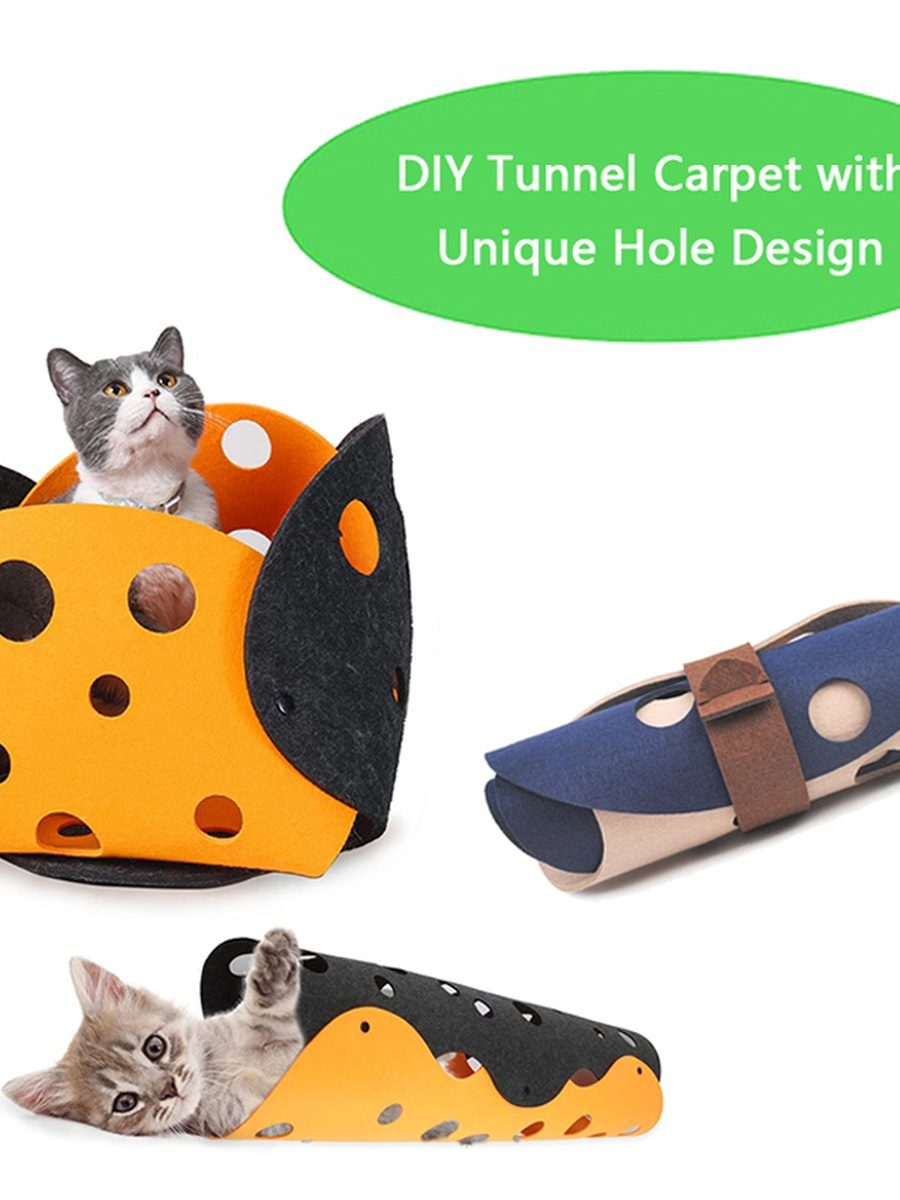 Felt Cat Tunnel Toy